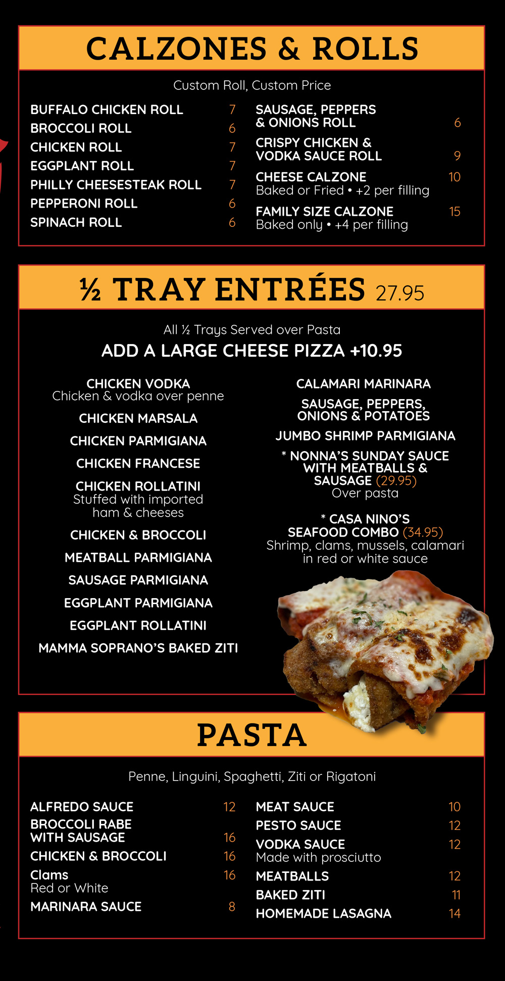 Casa Nino's food photos
