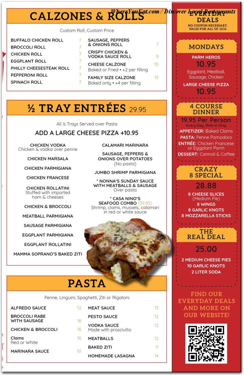 Casa Nino's food photos