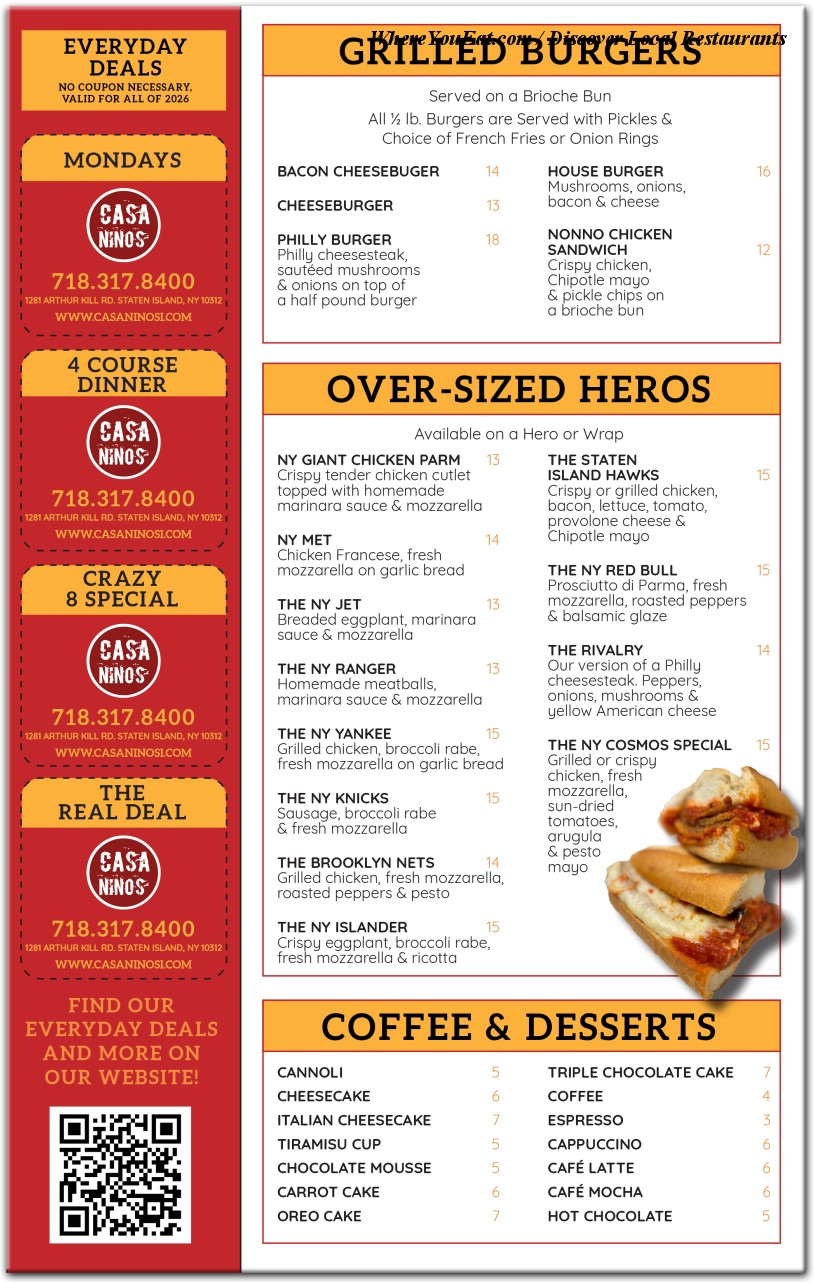 Casa Nino's food photos